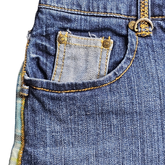 Nickelodeon Zoey 101 Denim Patchwork Mini Skirt euc - Picture 10 of 13